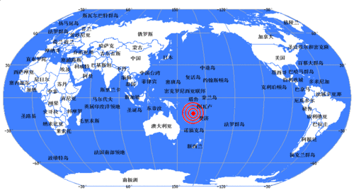 太平洋岛国瓦努阿图发生7.0级地震