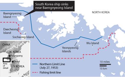 韩舰艇疑遭朝鲜鱼雷击中下沉韩国发炮弹回击