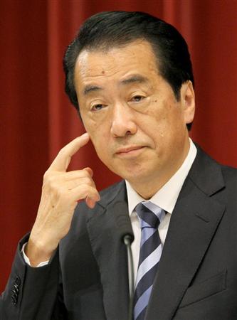 日本前首相菅直人遇车祸受伤前额缝十余针