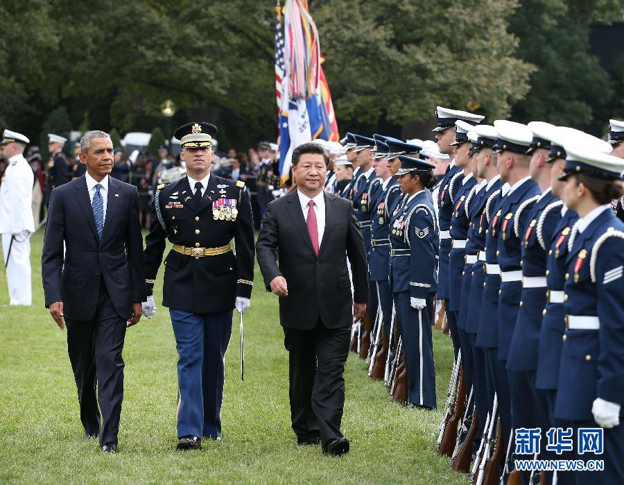 （XHDW）（6）习近平出席美国总统奥巴马举行的欢迎仪式